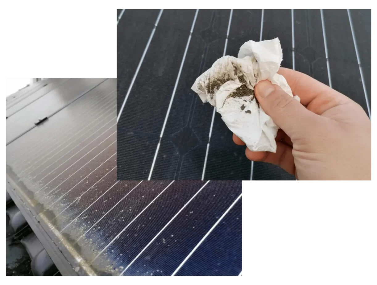 vuil op panelen